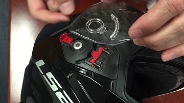 How to: Remove and reinstall the faceshield on an LS2 Metro Modular Motorcycle Helmet.