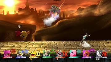 Super Smash Bros. for Wii U - 8 Player Smash: Bridge of Eldin Omega Form