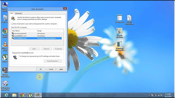 Disable log on password and screen in windows 8/8.1