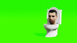 skibidi toilet chase green screen effect