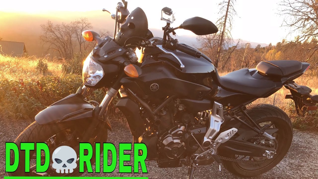 Yamaha fz07 year round riding - YouTube