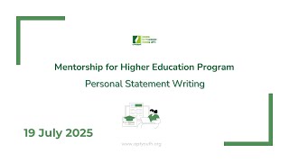 Famous Mentorship for Higher Education Program - Personal Statement Writing Net Worth