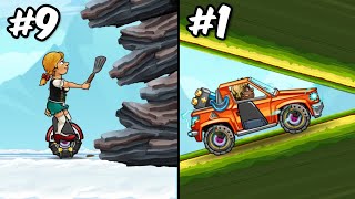 Top 10 HARDEST maps in Hill Climb Racing 2...