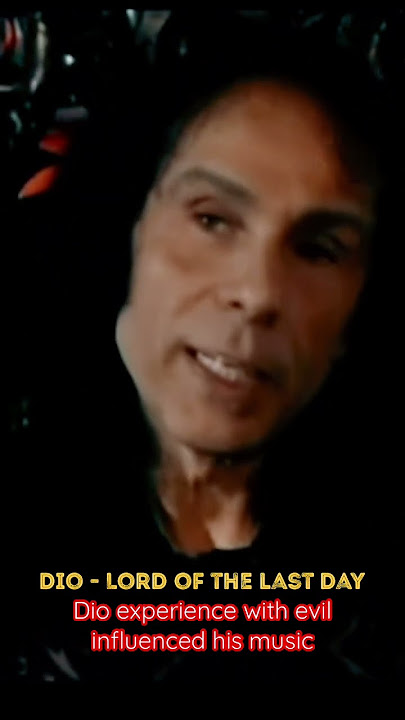 Ronnie James Dio - his experience with evil influenced his music 👹🎵 #dio #ronniejamesdio