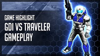 [C&C3: Kane's Wrath] Game Highlight  GDI vs. Traveler59 Gameplay