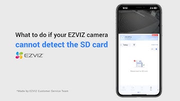 What to do if your EZVIZ camera cannot detect the SD card