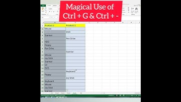 Magical Use of Ctrl + G and Ctrl + - key in Excel Database #shorts #excel #ytshorts #viral
