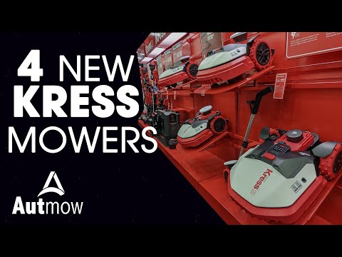 4 NEW Kress Robotic Mowers for 2023