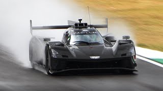 Cadillac V-Series.r Lmdh Testing On Wet At Imola!