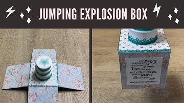 Jumping Explosion Box with Cake 💟 Tutorial | Birthday Gift