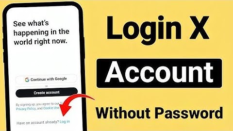 How to login Twitter X Account without Password | Twitter X Account login kaise karen 2025