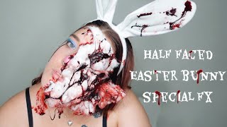 HALF FACED EASTER BUNNY special fx tutorial 2022  (beginner friendly)