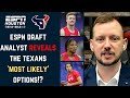 An ESPN NFL Draft analyst breaks down the Houston Texans draft plans!?