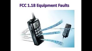 FCC 1 18 Equipment Faults