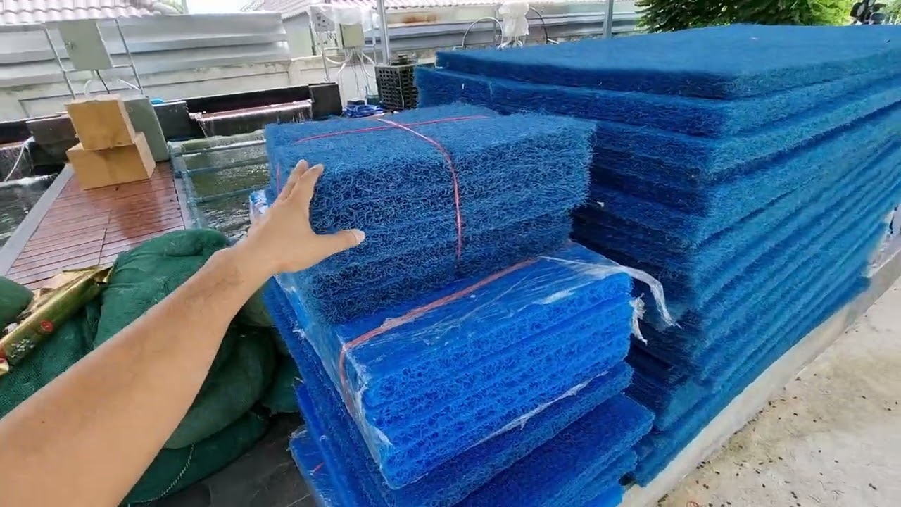 #วัสดุกรองบ่อปลาคาร์ฟ #ฟิวเตอร์แมทJAPAN  #มาทาล่าJAPAN #Drumfilterpc TH, #อวนเขียวTH