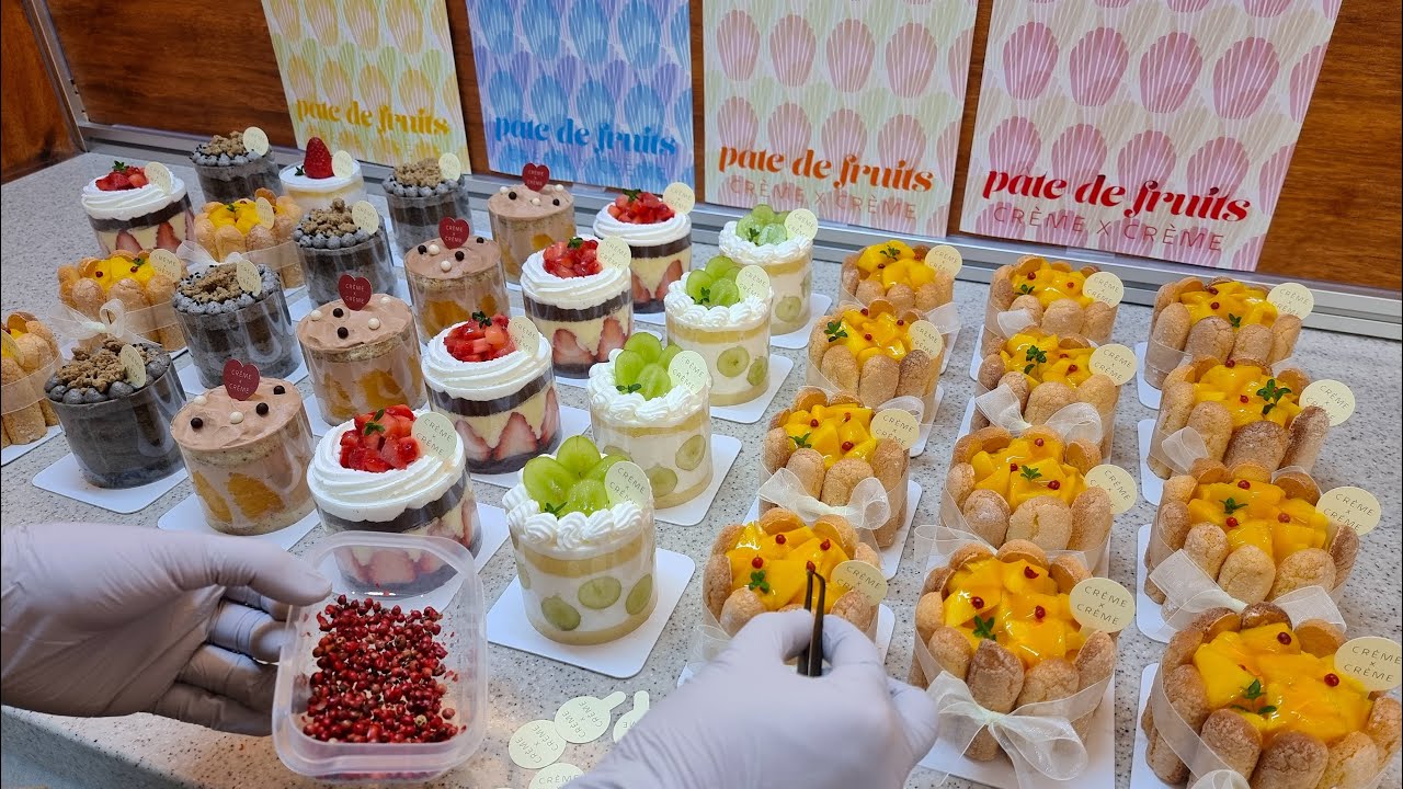 How to make amazing beautiful mango Charlotte, full of sincerity - Korean food