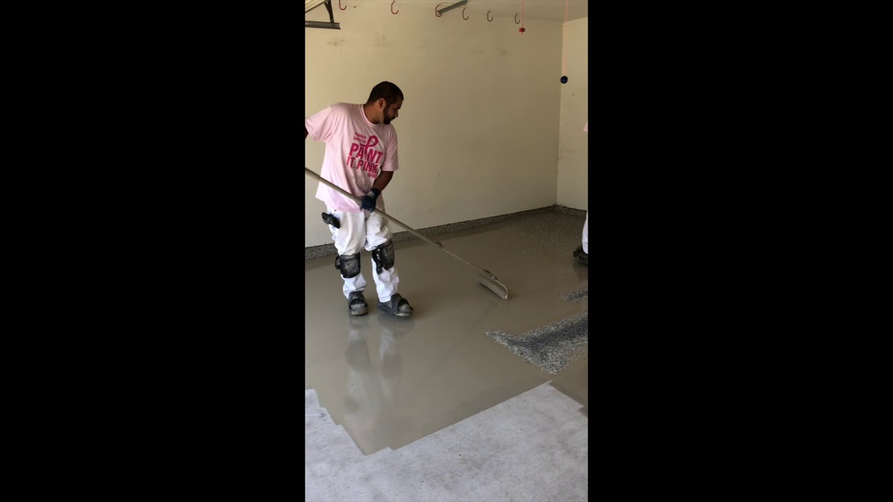 1Day Concrete Coating Project in Turlock CA YouTube