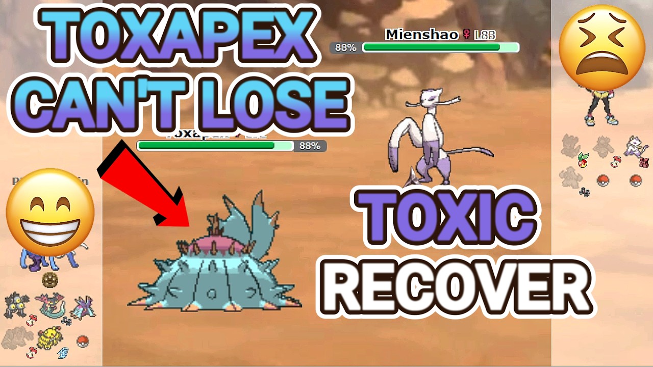 ポケトーク Toxapex Can't Lose! (Pokemon Showdown Random Battles) (High Ladder