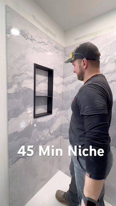 CASTICO Shower Niche! So easy! ​⁠@Casticotx #diy #tools #construction