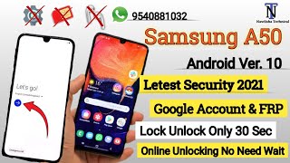 SAMSUNG A50/A50S Google FRP Lock Android 10 Q New Security Unlock Solutions No Need Waiting Now