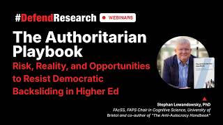 The Authoritarian Playbook: Risk, Reality, & Opportunities to Resist Democratic Backsliding