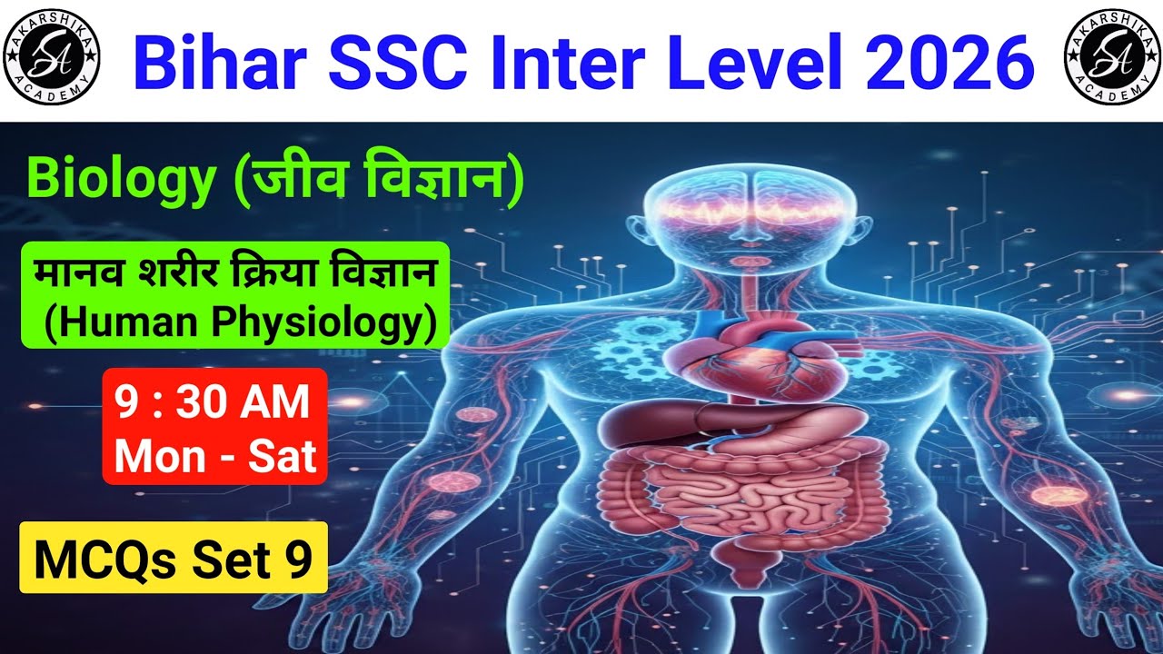 Set 9 | Biology | Bihar SSC Inter Level Vacancy 2025-26(