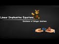 Linear Diophantine Equation - Existence of Solution