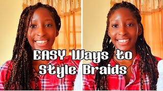 How To Style Box Braids - 6 Easy Ways