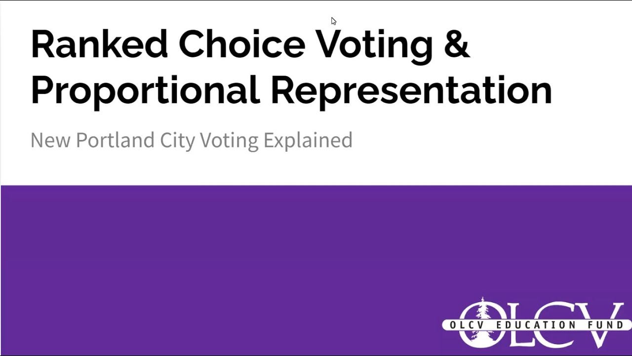 Ranked Choice Voting & Proportional Representation - YouTube