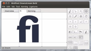 Creating Ligatures for a Font in BirdFont