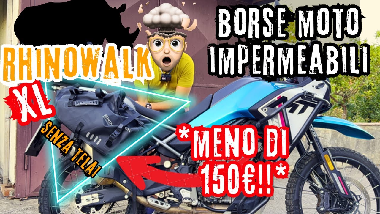 Rhinowalk XL sulla CF 450MT | Borse moto SENZA TELAI 
