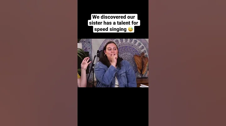 We were shocked at how fast our sister can sing  #...