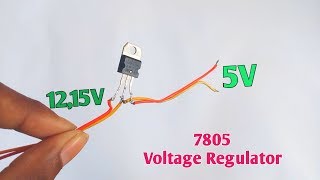 How to make 12V to 5V using 7805 Voltage regulator in Hindi ?