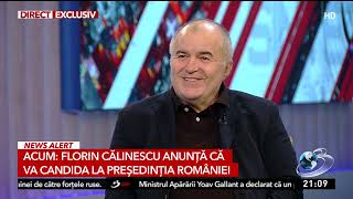 Florin Călinescu îşi anunţă candidatura la preşedinţia României