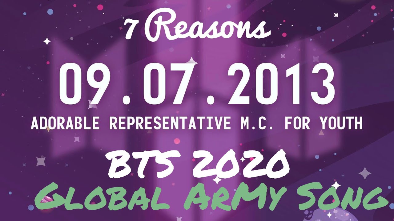 [ ARMY SONG 2020 ] Global ARMY Song “7 Reasons” - Gracie Ranan - YouTube