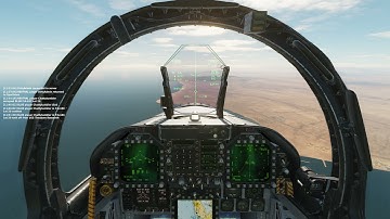 DCS World FA18 - Testing the waypoint autopilot system for a ground strike