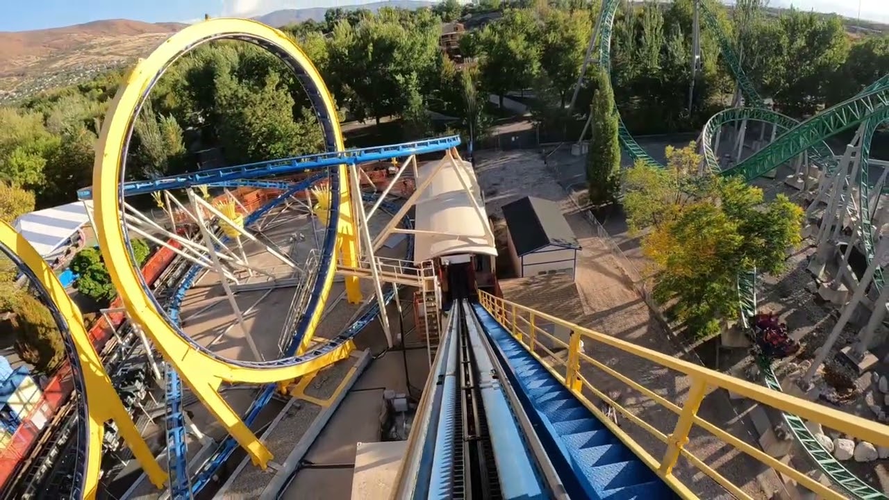 Colossus the Fire Dragon Reverse POV Lagoon Amusement Park