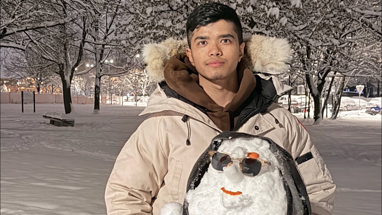 First time snow in Slovenia ❄️ 🥶||kta haru sanga ramailo vyo 