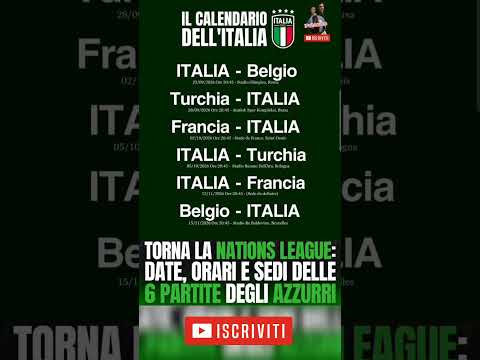 Video ?? Italia: tutte le 6 partite di Nations League 2026