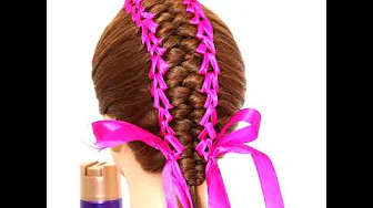 How to make a caterpillar or infinity braid with ribbons