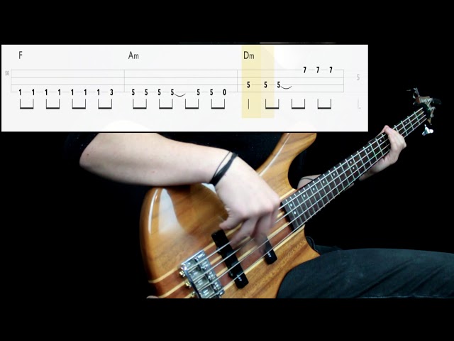 Queen - Don't Stop Me Now (Bass Cover) (Play Along Tabs In Video) class=