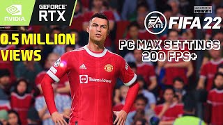 FIFA 22 PC Insane Graphics | Manchester Utd vs PSG | RTX 3060 Ti + Intel i5 10400