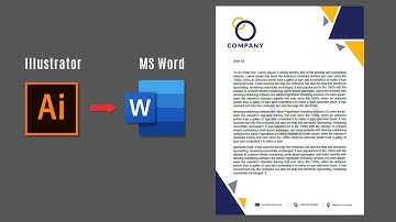 ✅ Convert a Letterhead Designed in Illustrator to a Word Letterhead