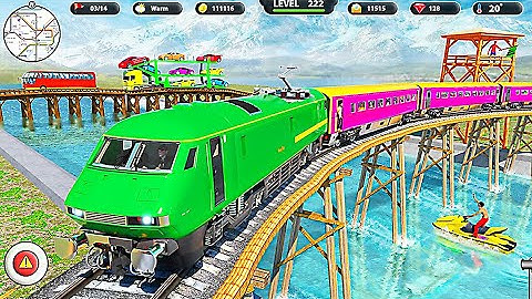 City Passenger Train Driving Simulator Game - Desert Mode - Level 4