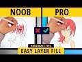 How to fill layers quickly in Procreate - Procreate Tips