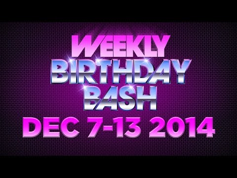 Celebrity Actor Birthdays - December 7-13, 2014 HD