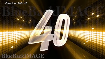 Stock Footage Countdown Numbers Digits timer count intro leader trailer Countdown A60c HD