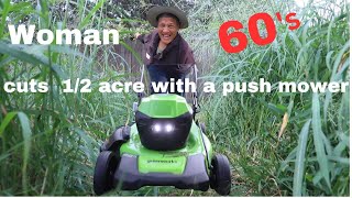 Can a Battery Powered Lawnmower Cut 1/2 acre?