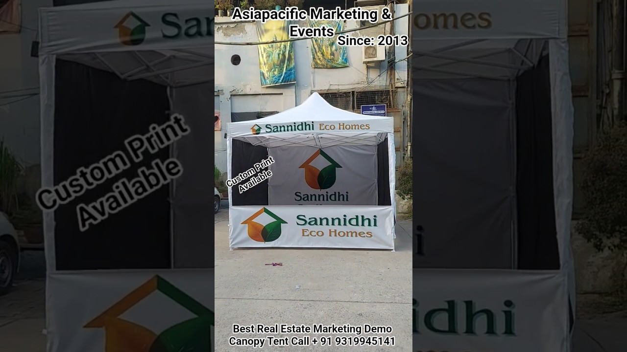 Best Real Estate Marketing Demo Canopy Tent | Land, Plot & Property Promotion Display Tent 4 Builder