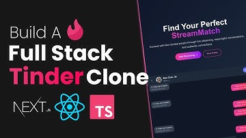 Build a Tinder Clone With NextJS, React, Supabase and Stream | With Realtime Chat and Video Calling
